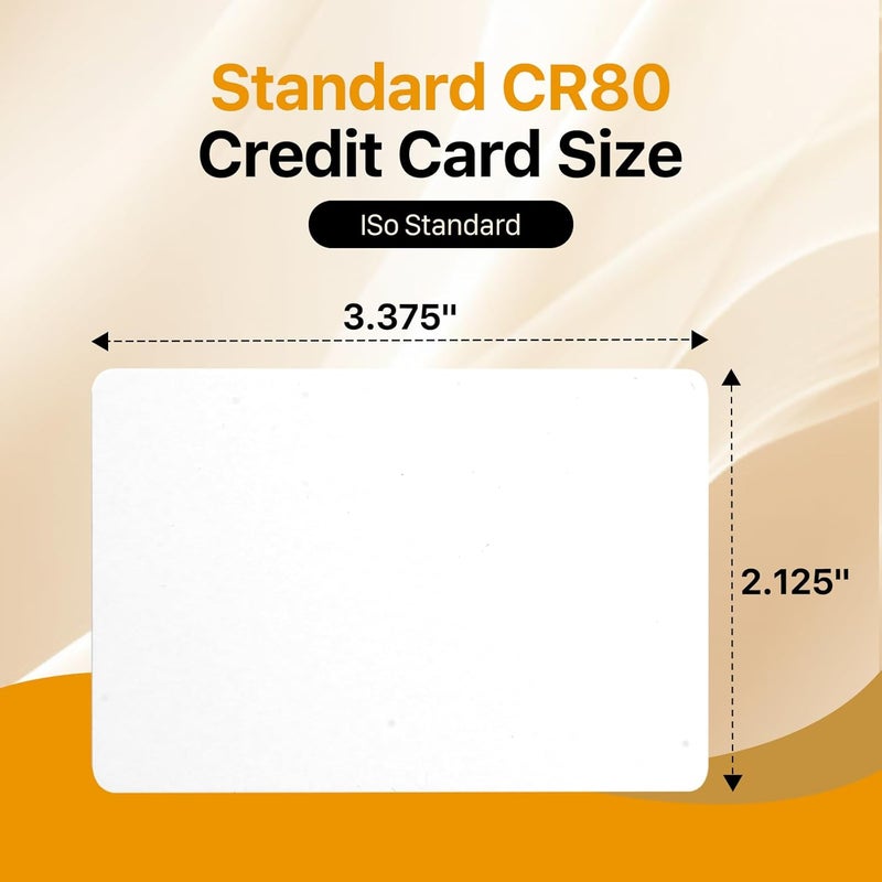 ZSZ 500 حزمة - بطاقات PVC فارغة بدون خدوش، بطاقات بلاستيكية CR80 بسماكة 30 مل لطابعات بطاقات الهوية الفوتوغرافية - Image 3